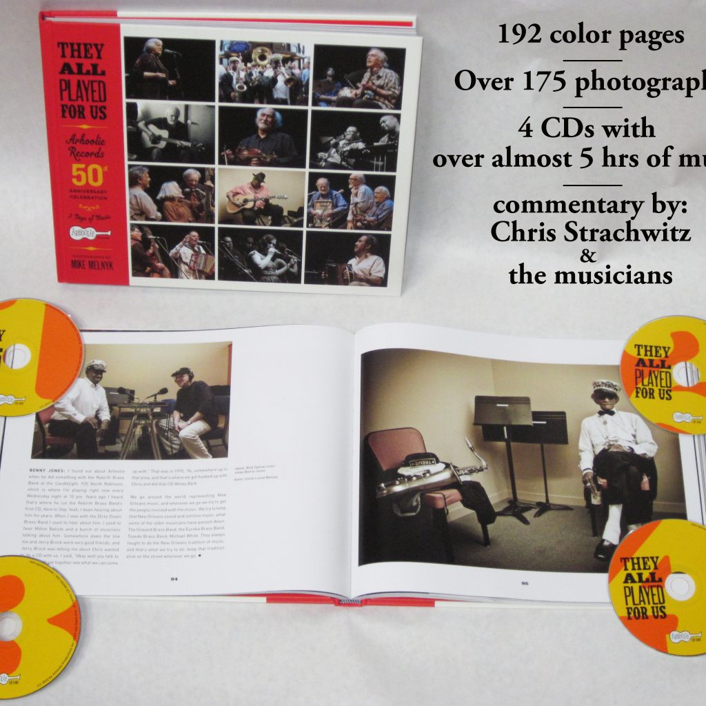 "They All Played For Us" Arhoolie Records' 50th Anniversary Celebration - Book and 4-CD set / Arhoolie 540